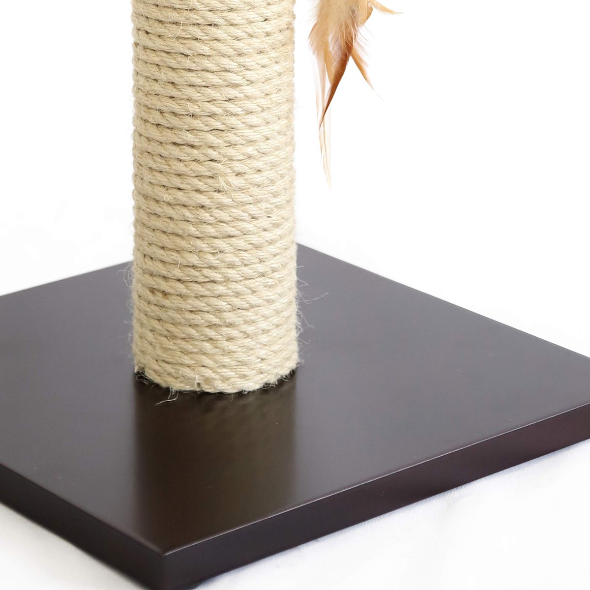 AmazonBasics Cat Scratching Post Tree - 12 x 12 x 25 Inches, Burgundy