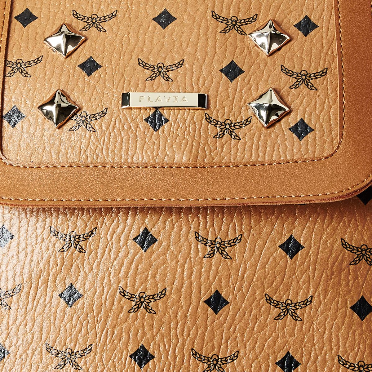 Flavia Women's Handbag (Tan)