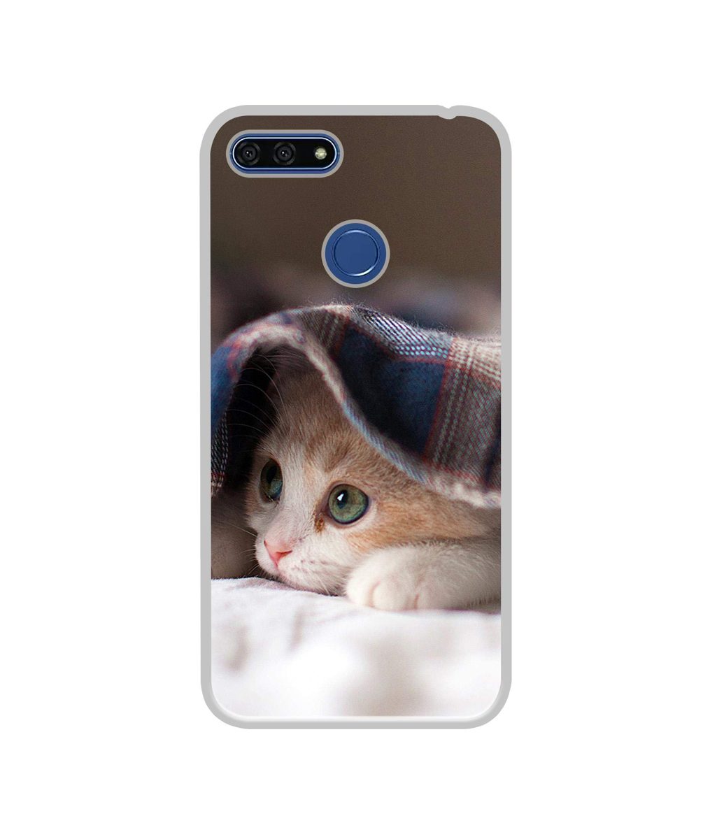 Amazon Brand - Solimo Designer Sleepy Kitten UV Printed Soft Back Case Mobile Cover for Huawei Honor 7A