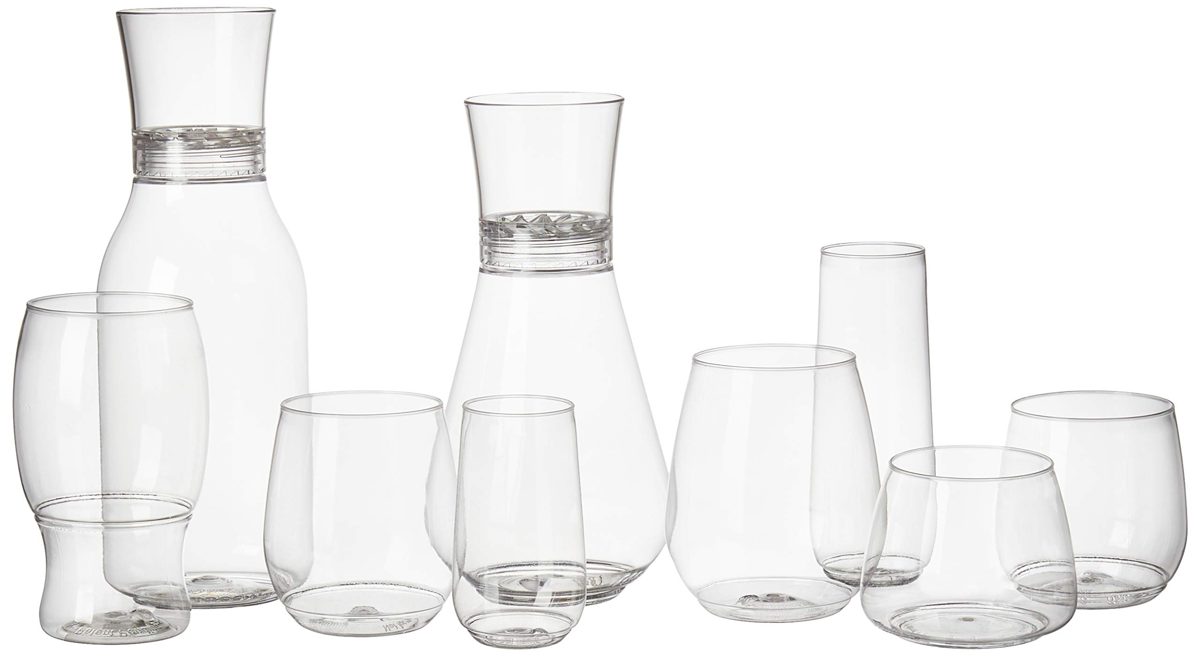 AmazonCommercial Shatterproof Stemless Cocktail and Whisky Glass, 12 oz, Pack of 60