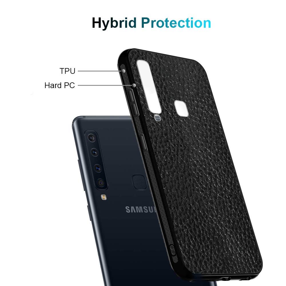 Amazon Brand - Solimo Designer Leather Texture Printed Hard Back Case Mobile Cover for Samsung Galaxy A9 (D225)