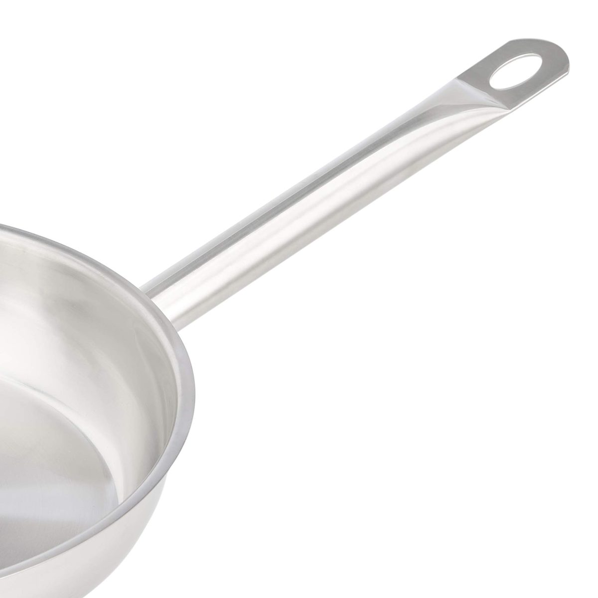 AmazonCommercial 2-Piece Stainless Steel Aluminum-Clad Fry Pan Set with 8" and 9 1/2" Pans