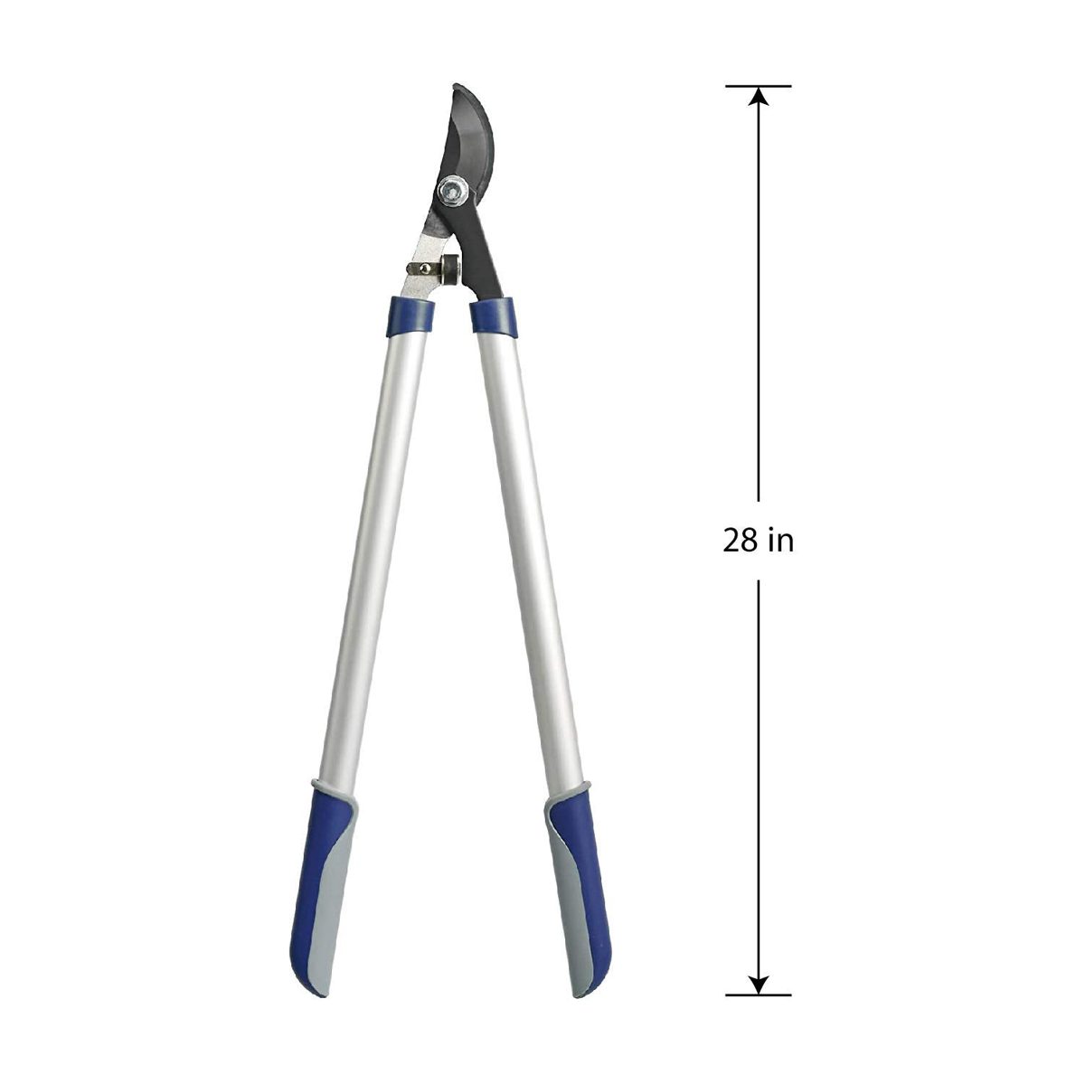 AmazonBasics Garden Tool Collection - Bypass Lopper, Tree Trimmer, with Carbon Steel Non-Stick Coating Blade, Aluminum Tube Handle with Comfort Grips 28'' (Renewed)