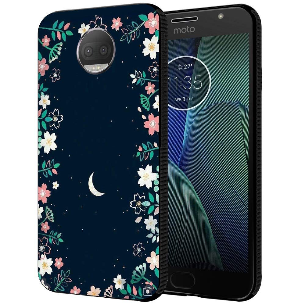 Amazon Brand - Solimo Designer Floral Printed Hard Back Case Mobile Cover for Moto G5S Plus (D1209)