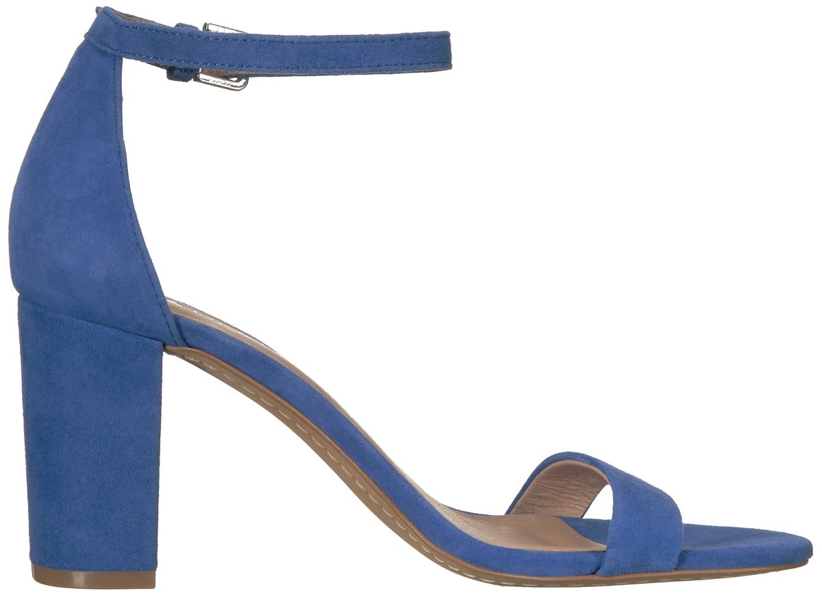 Amazon Brand - 206 Collective Women's Loyal Block Heel Dress Sandal-High Heeled, cobalt blue, 7 B US