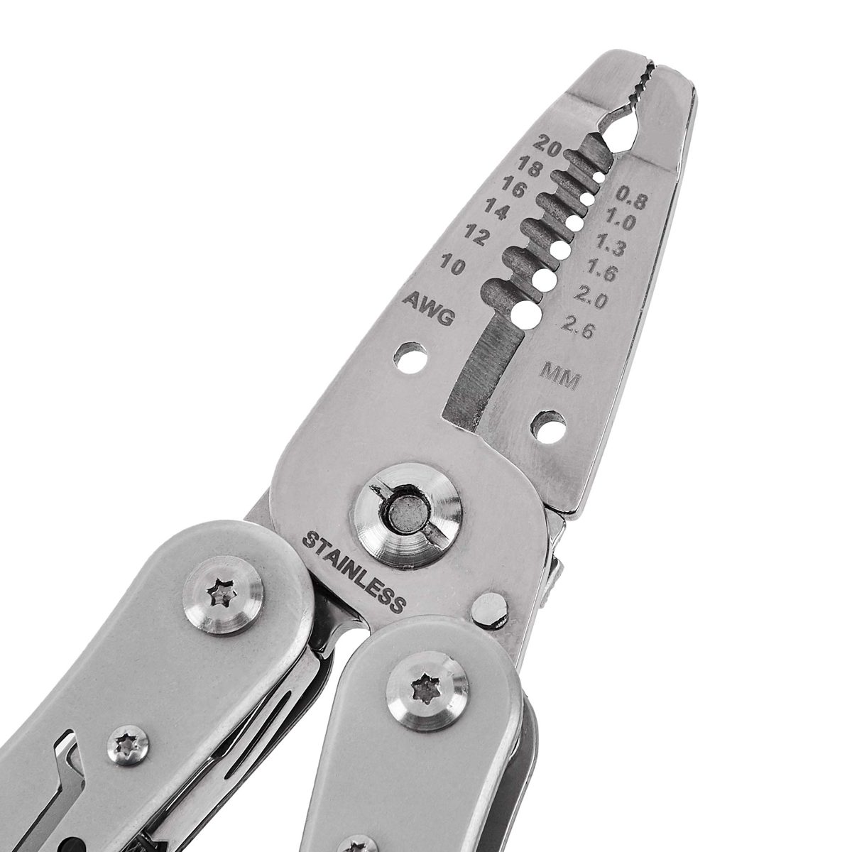 AmazonBasics 10-in-1 Electrician's Stripping Multitool with Nylon Sheath