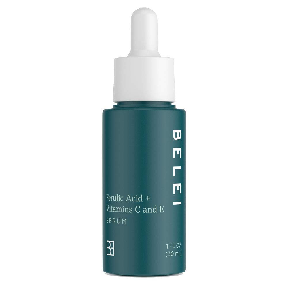 Belei Ferulic Acid + Vitamins C and E Serum, Fragrance Free, Paraben Free, 1 Fluid Ounce (30 mL) & Hydrating Hyaluronic Acid Serum, Fragrance Free, Paraben Free, 2 Fluid Ounces (60 mL)