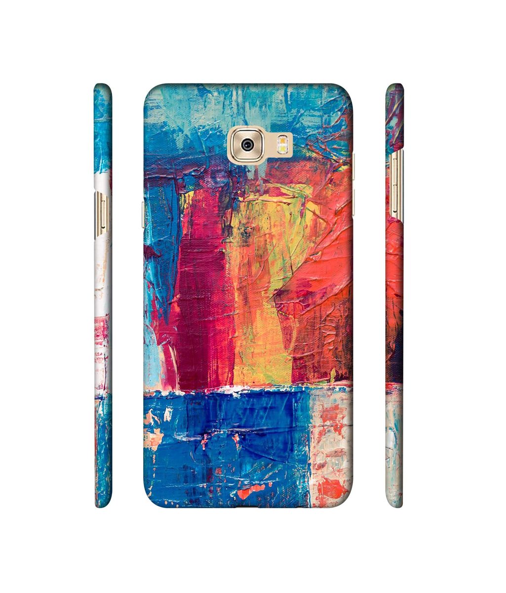 Amazon Brand - Solimo Designer Randam Color Mixing 3D Printed Hard Back Case Mobile Cover for Samsung Galaxy C7 Pro