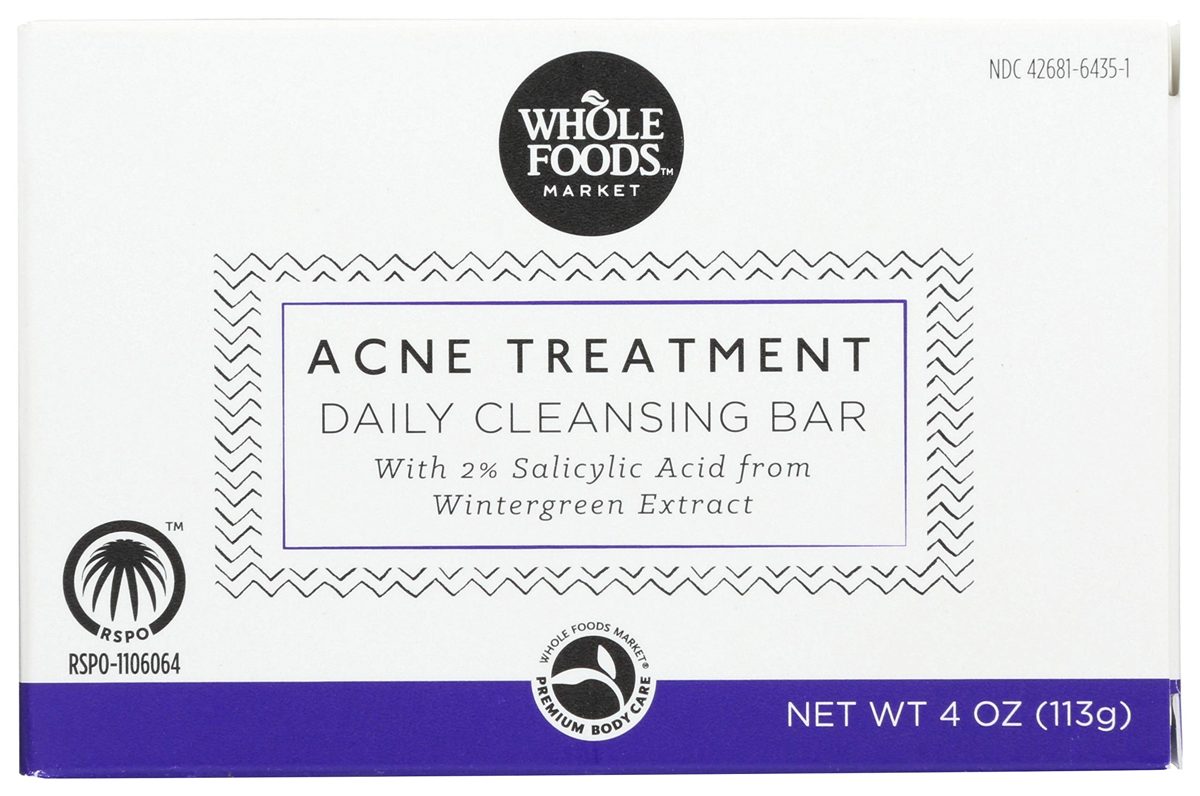 WHOLE FOODS MARKET Acne Cleansing Bar, 4 OZ