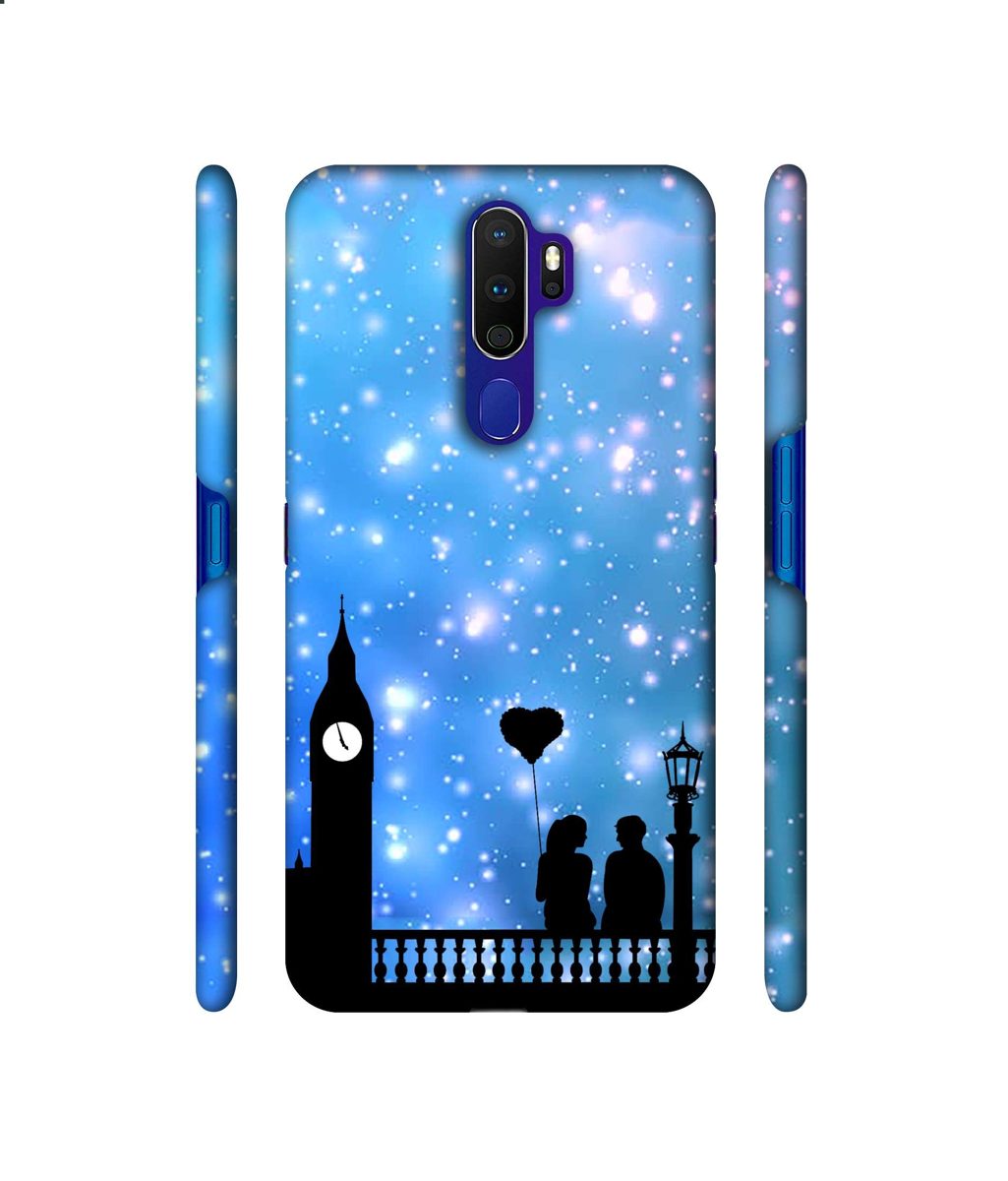 Amazon Brand - Solimo Designer Love Couple Vector 3D Printed Hard Back Case Mobile Cover for Oppo A9 (2020)