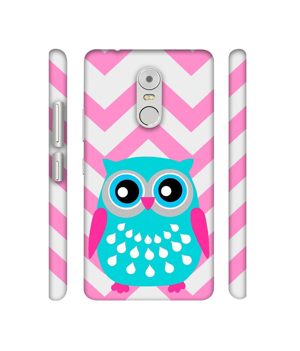 Amazon Brand - Solimo Designer Sky Blue Owl 3D Printed Hard Back Case Mobile Cover for Lenovo K6 Note