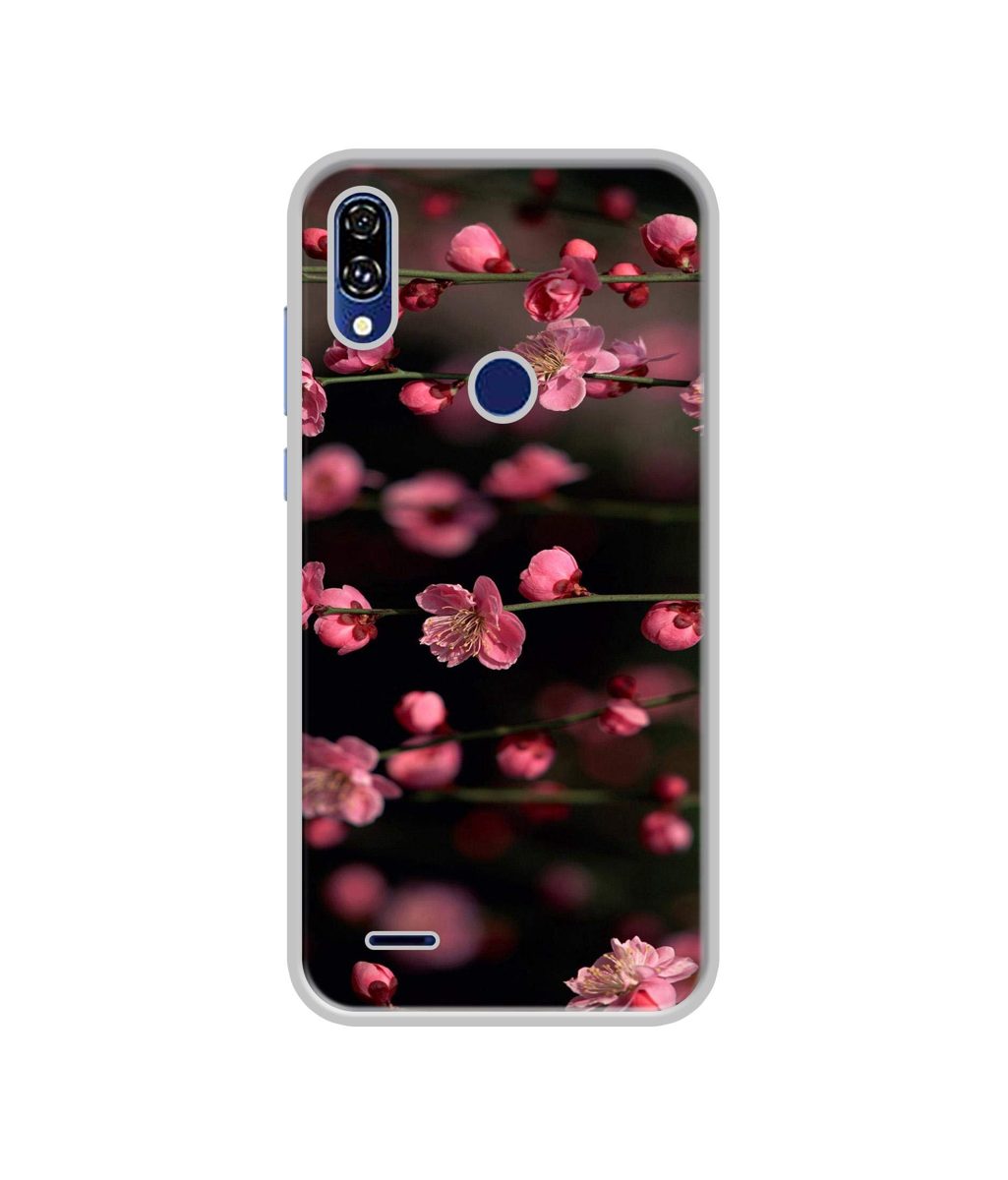Amazon Brand - Solimo Designer Pink Flowers UV Printed Soft Back Case Mobile Cover for Gionee F10