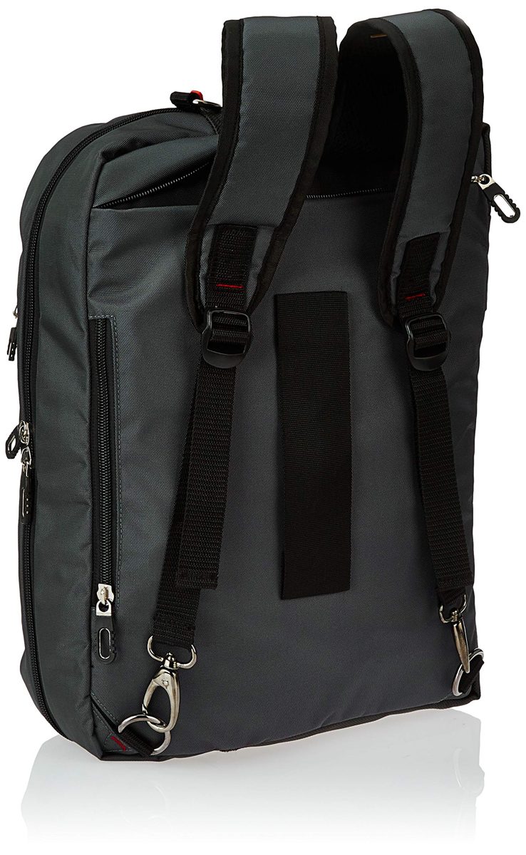 Amazon Brand - Solimo 3 in 1 Messenger Bag (Grey)