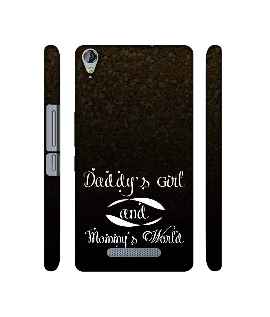 Amazon Brand - Solimo Designer Daddy's Girl and Mummy World 3D Printed Hard Back Case Mobile Cover for Micromax Canvas Juice 3Plus Q394