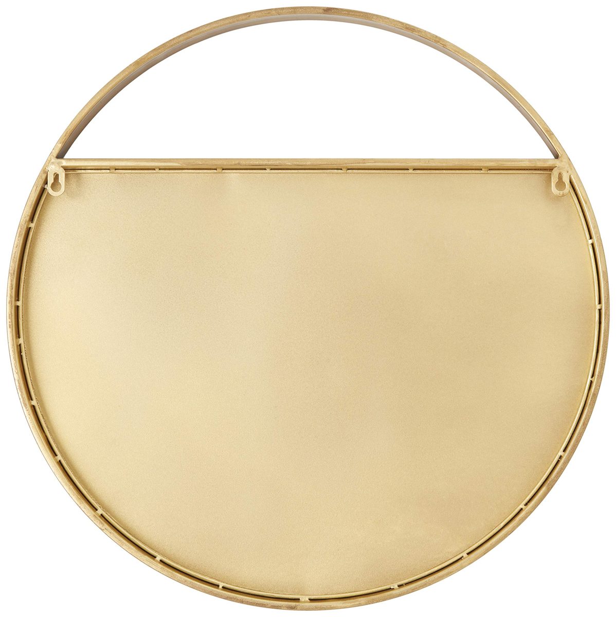 Amazon Brand - Rivet Modern Round Cutout Hanging Mirror, 22.25" Diameter, Gold