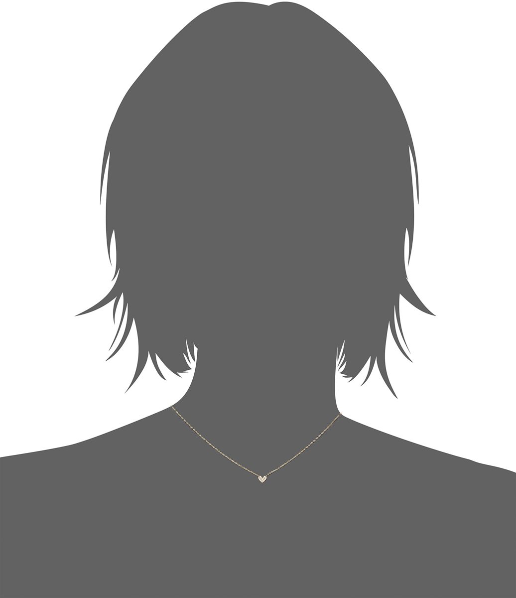 [An AJC Collection] an AJC Collection Diamond K Yellow Gold Heart Motif paヴxenekkuresu 0344 – 0778 – 0012 – 0000