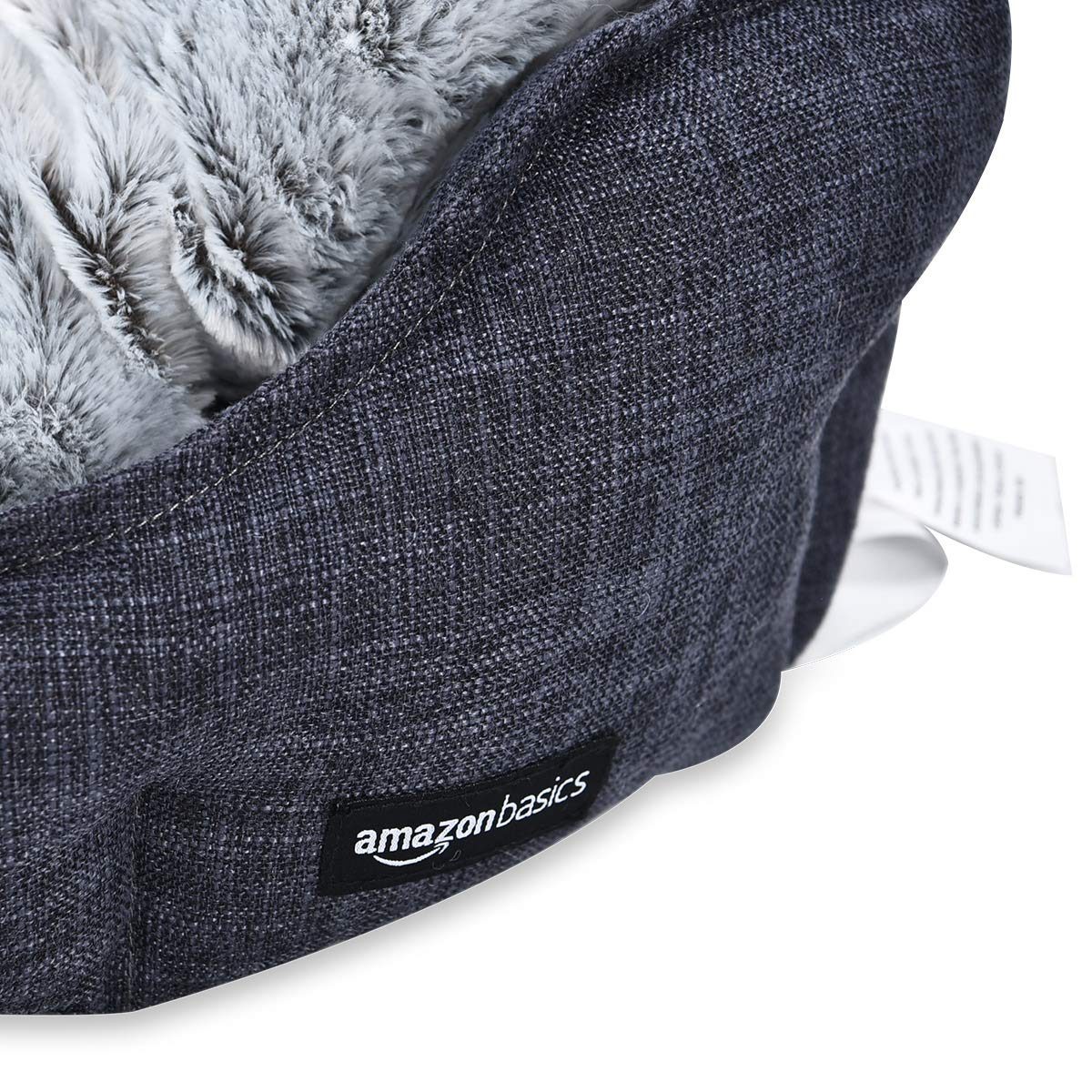 AmazonBasics Cuddler Round Pet Bed - Large, Grey