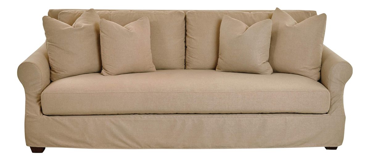 Amazon Brand – Stone & Beam Conner Slipcover Sofa Couch, 90"W, Linen
