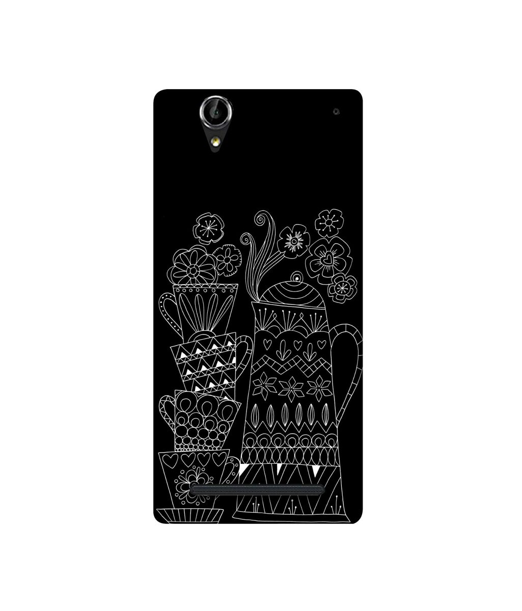 Amazon Brand - Solimo Designer Cups and Tea Pot 3D Printed Hard Back Case Mobile Cover for Sony Xperia T2 Ultra