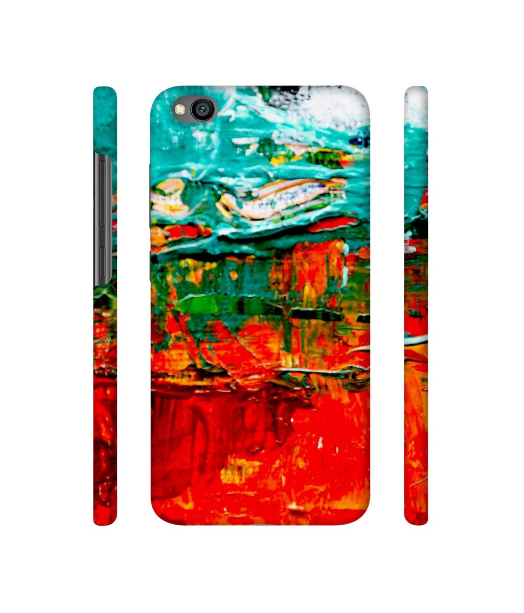 Amazon Brand - Solimo Designer Green and Orange Glass Color 3D Printed Hard Back Case Mobile Cover for Xiaomi Redmi Go