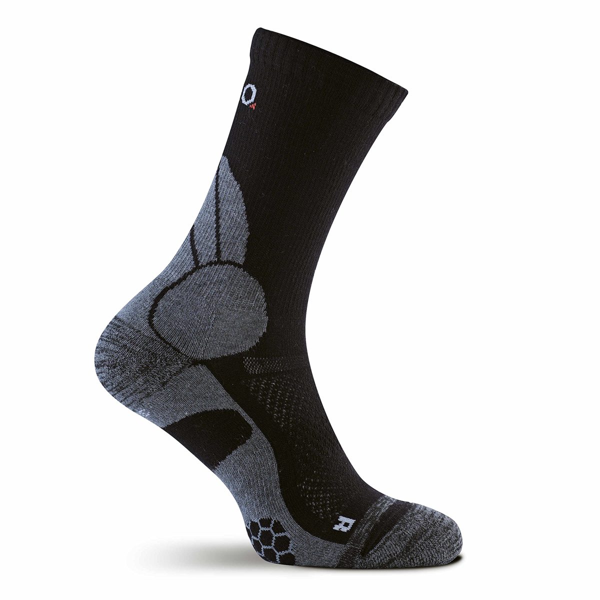 Eono Essentials Hiking and Trekking Socks for Men and Women (Pack of 2) Merino Wool Black EU 47-50