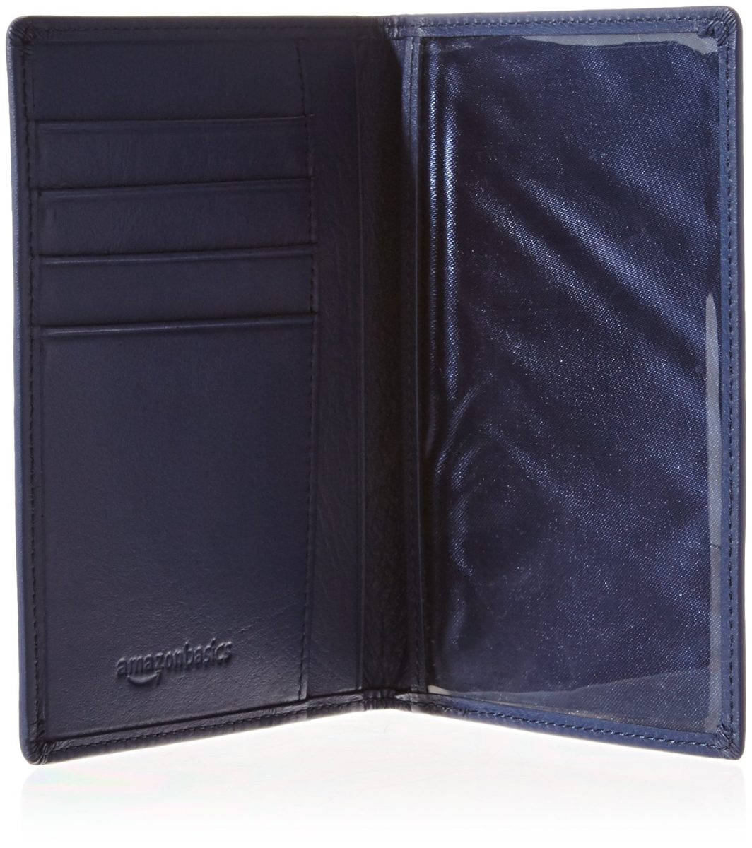 AmazonBasics Leather RFID Blocking Passport Wallet