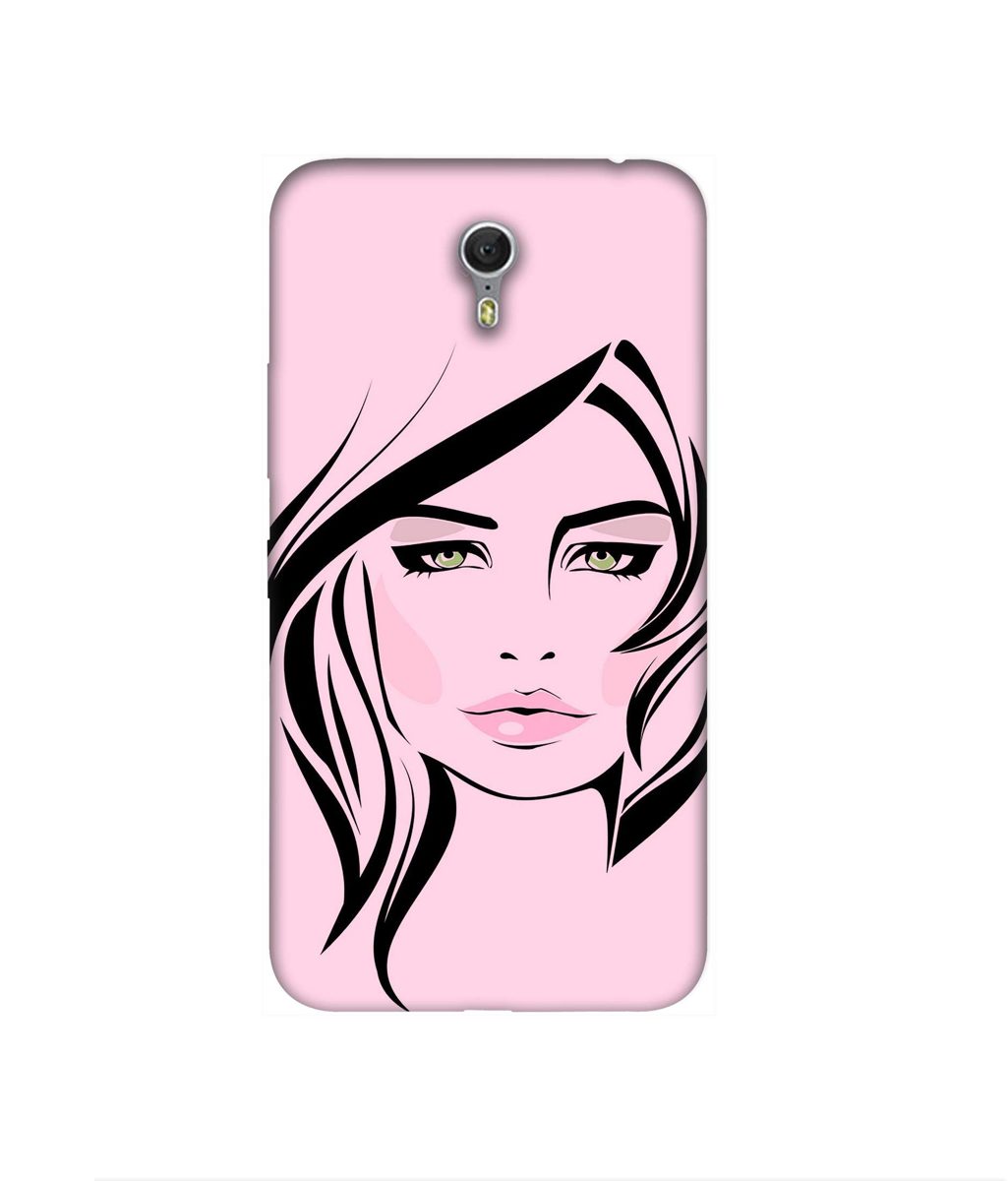 Amazon Brand - Solimo Designer Pink Lady Pattern 3D Printed Hard Back Case Mobile Cover for Lenovo ZUK Z1