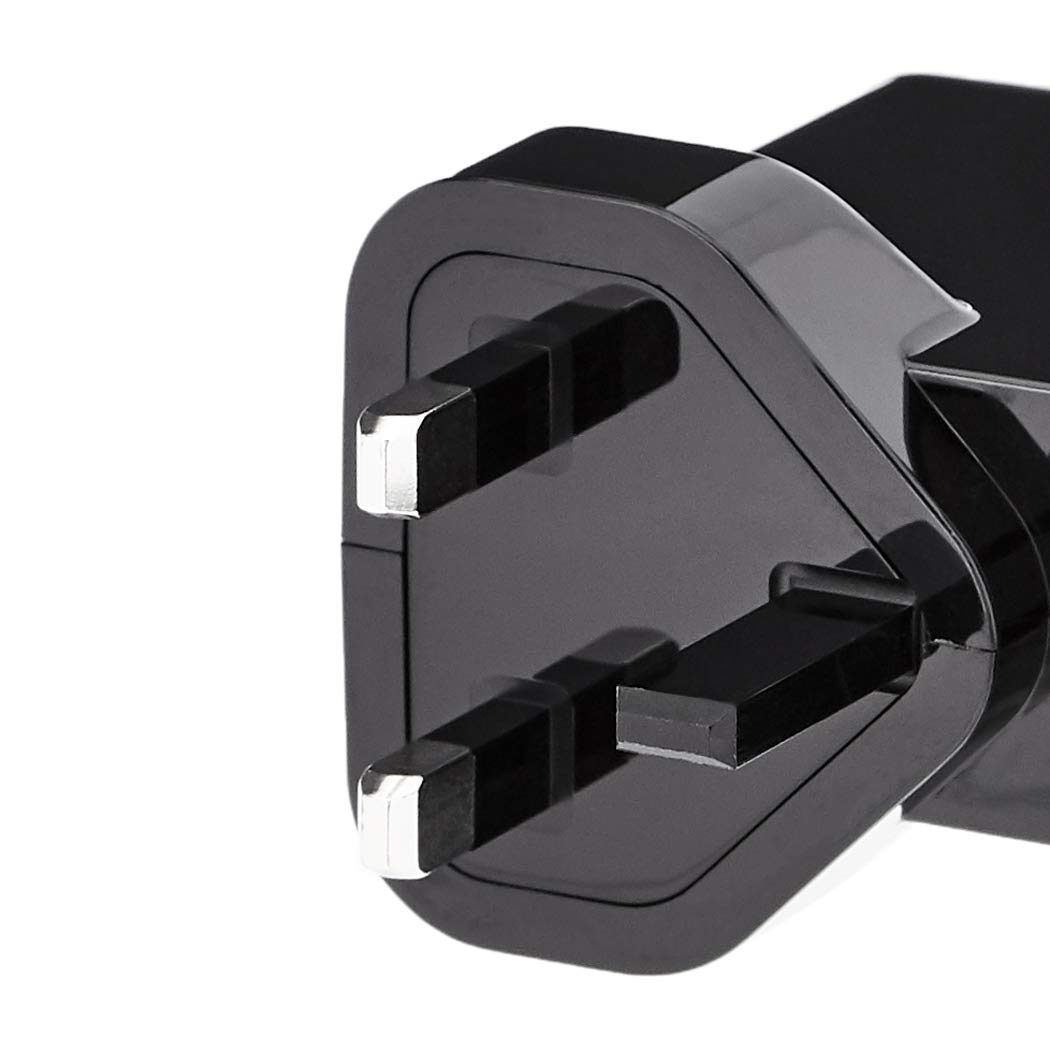 AmazonBasics 2-Port Wall Charger (51W) for Laptops, Tablets and Phones, with 1 USB-A Port and 1 USB-C Port with 30W Power Delivery - Black
