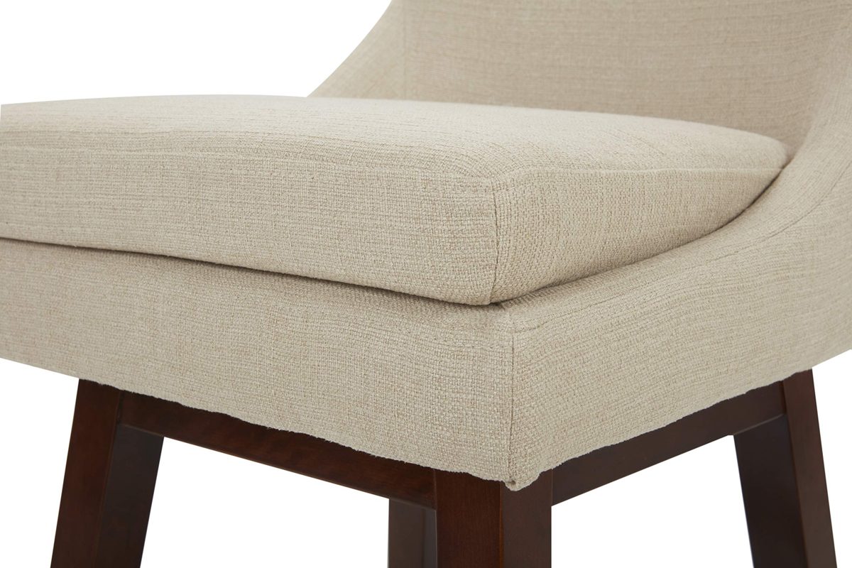 Amazon Brand – Stone & Beam Alaina Contemporary High-Back Swivel Seat Counter Stool, 39"H, Beige