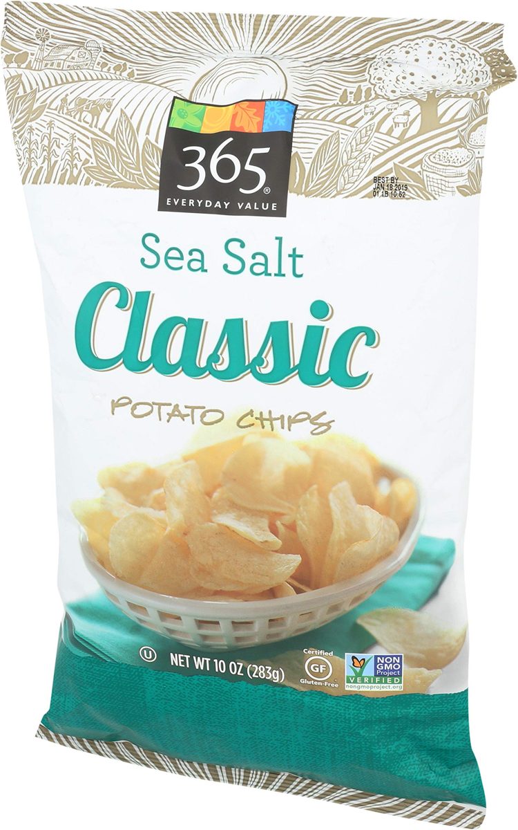 365 Everyday Value, Sea Salt Classic Potato Chips, 10 oz