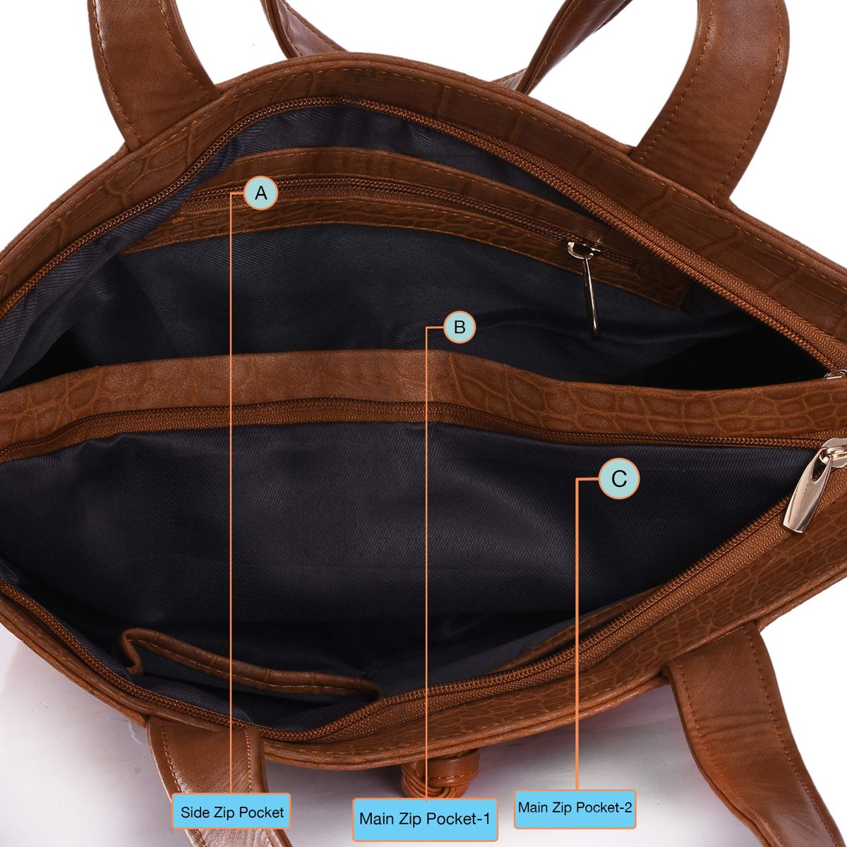 Nia & Nicole Women's Handbag (Tan)