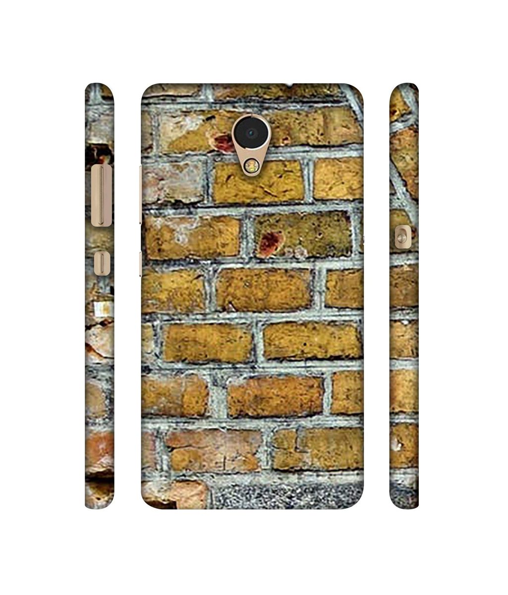 Amazon Brand - Solimo Designer Yellowesh Brick Texture 3D Printed Hard Back Case Mobile Cover for Lenovo P2
