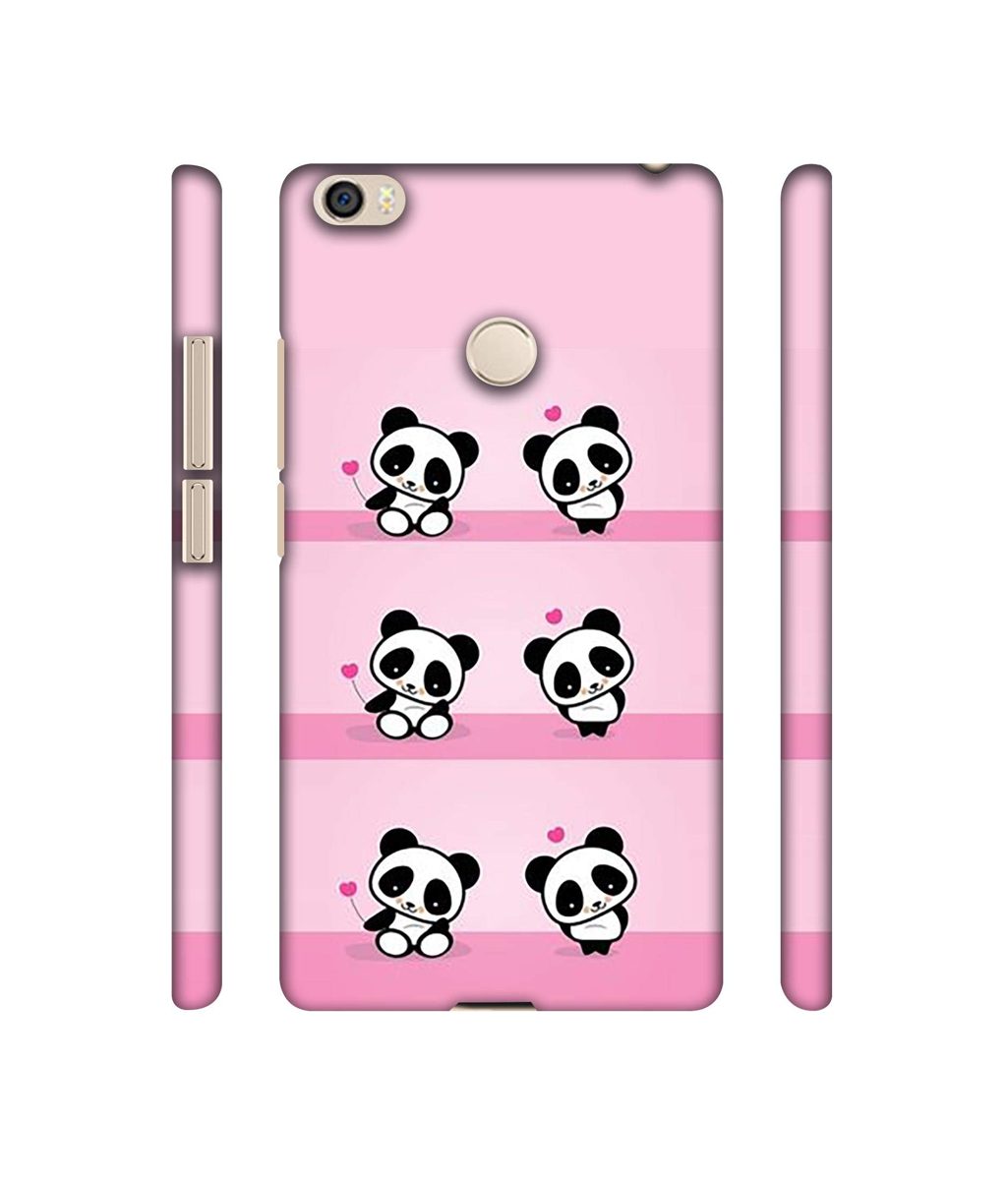 Amazon Brand - Solimo Designer Panda Pattern 3D Printed Hard Back Case Mobile Cover for Xiaomi Mi Max