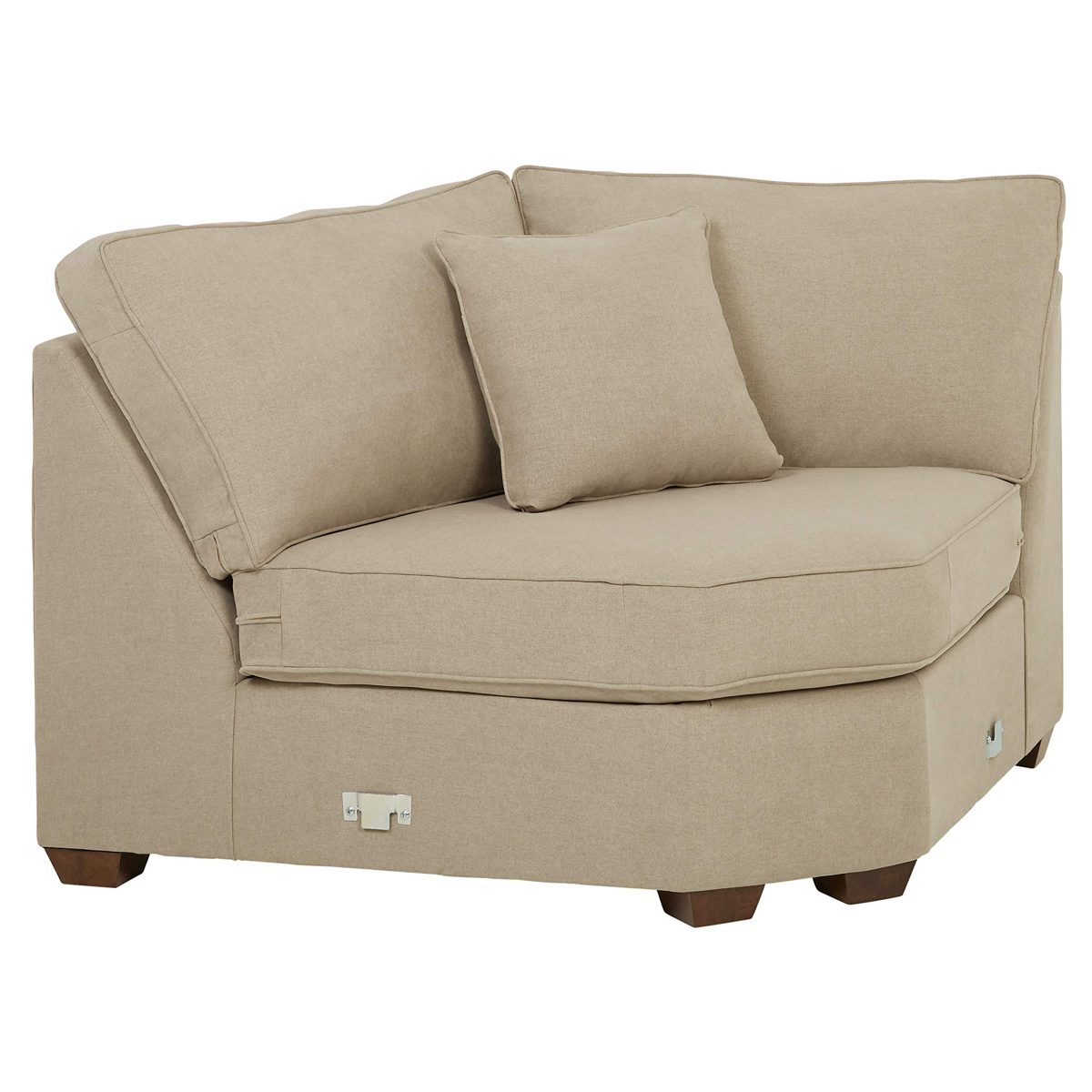 Amazon Brand – Stone & Beam Bagley Sectional Component, Wedge, Fabric, 67"W, Dove