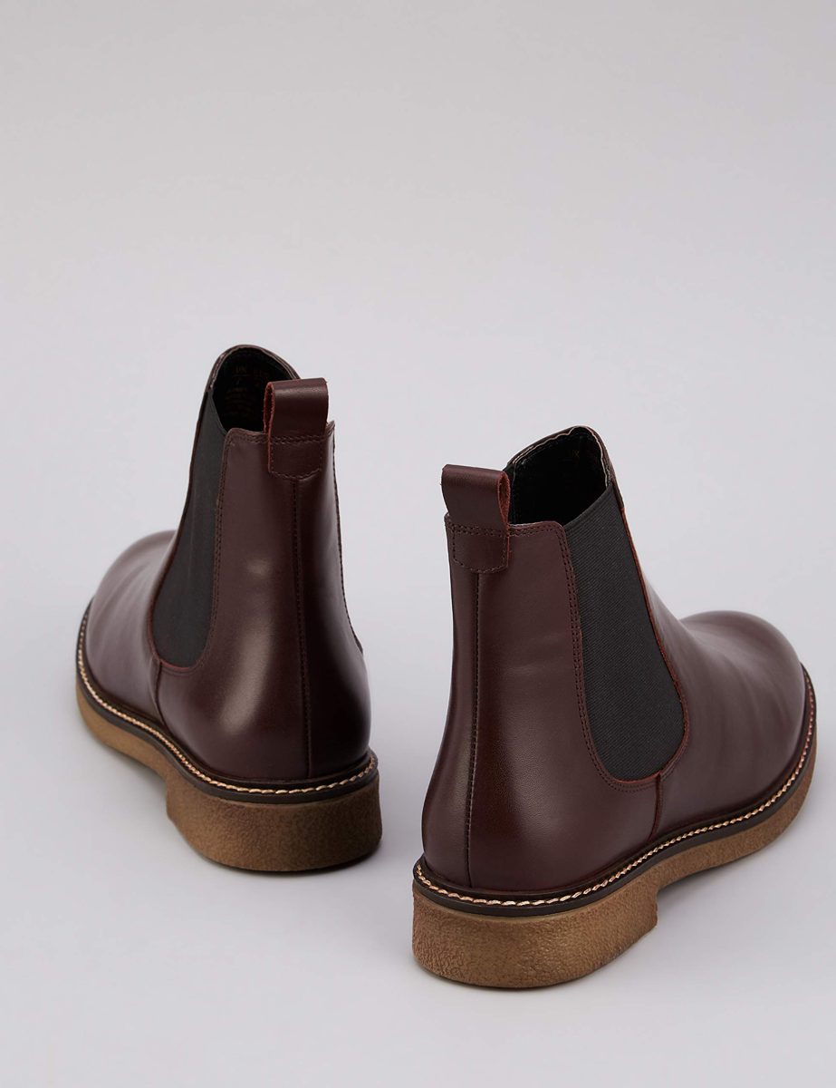 Amazon Brand - find. Women's Chelsea Boots, Red Plum), US 7.5