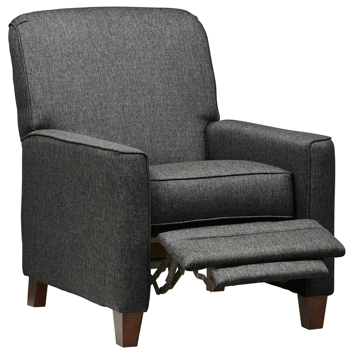 Amazon Brand – Stone & Beam Edmunds Traditional Recliner, 30"W, Charcoal