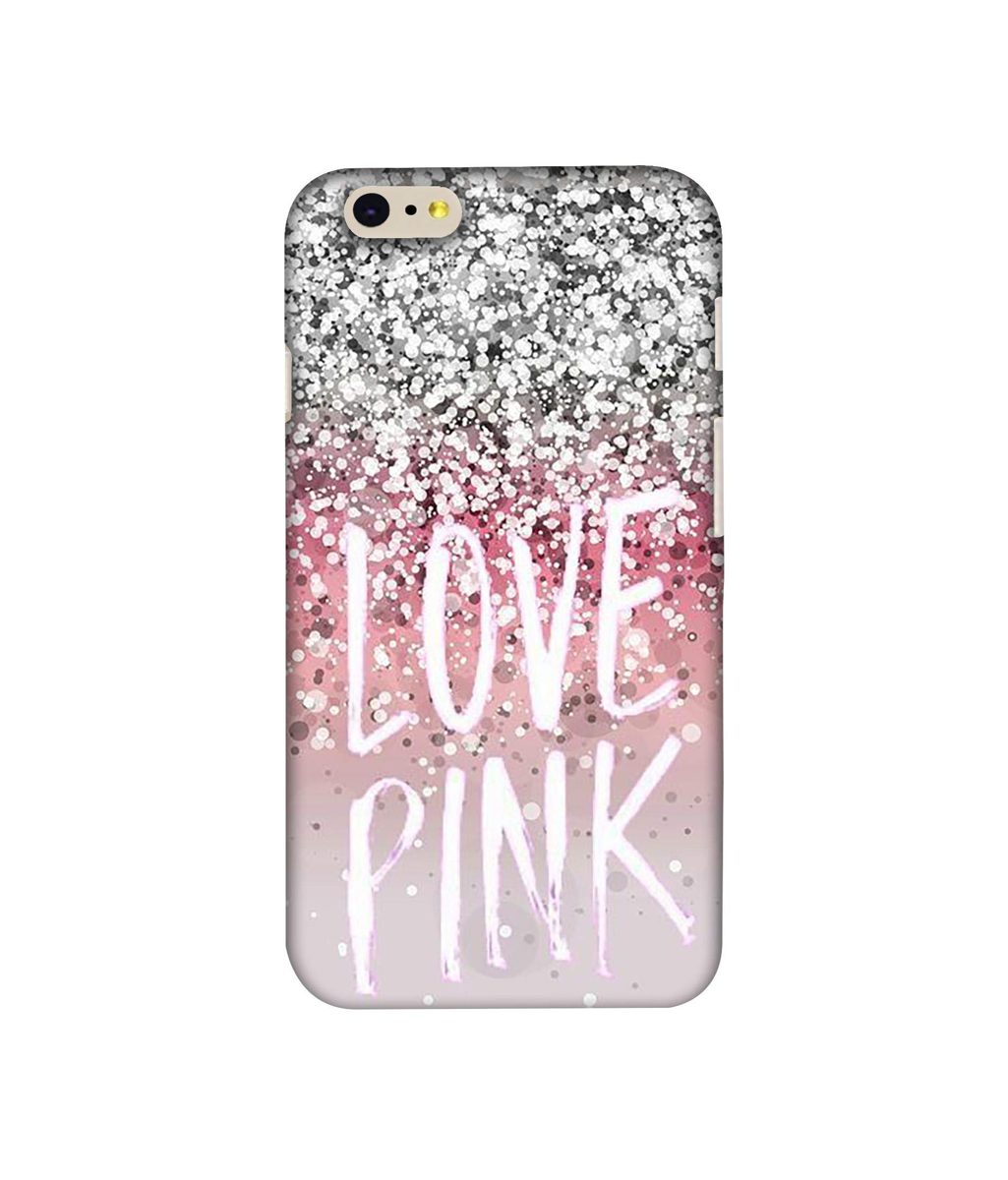 Amazon Brand - Solimo Designer Love Pink 3D Printed Hard Back Case Mobile Cover for Apple iPhone 6 / 6S