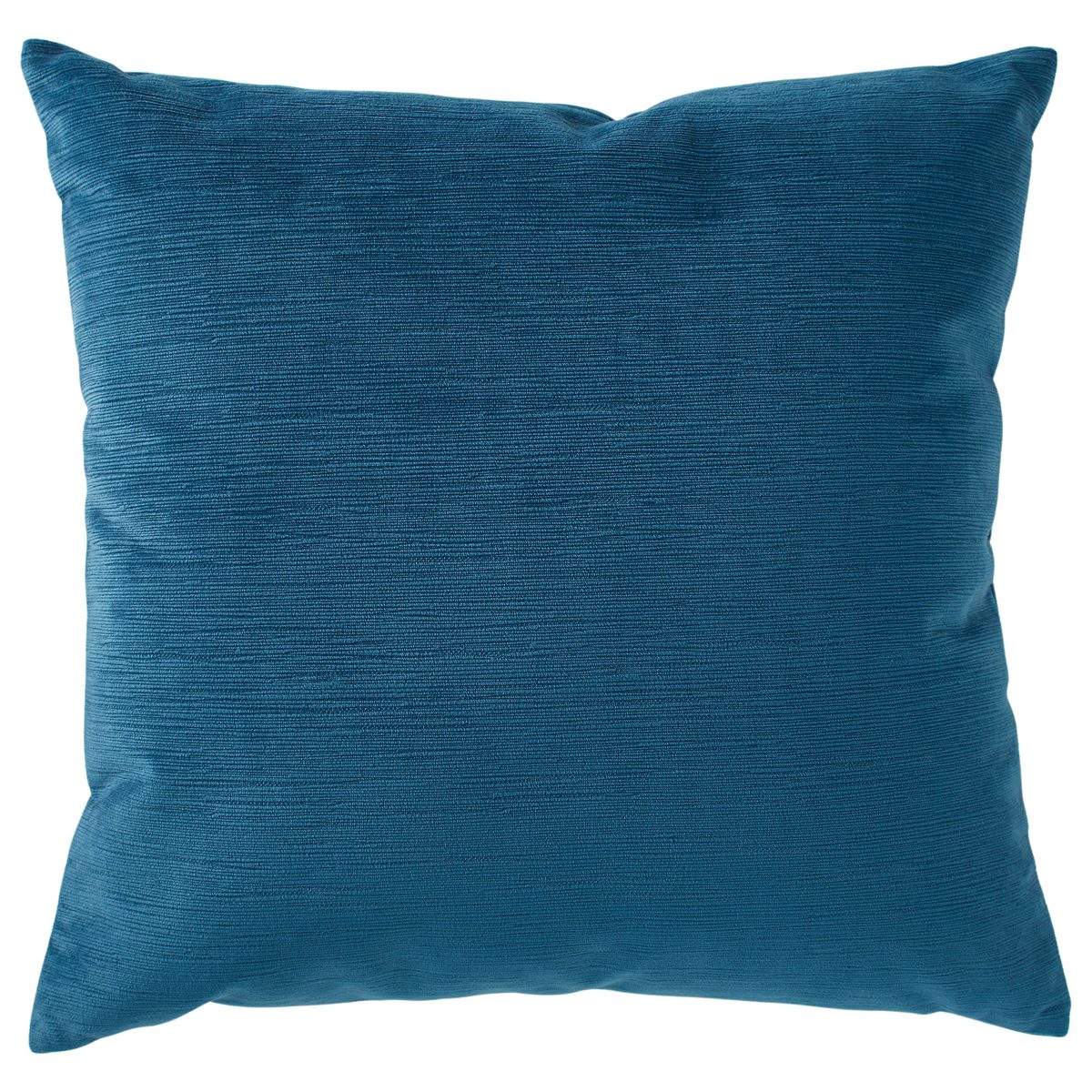 Amazon Brand – Rivet Velvet Texture Decorative Throw Pillow, 17" x 17", Azure