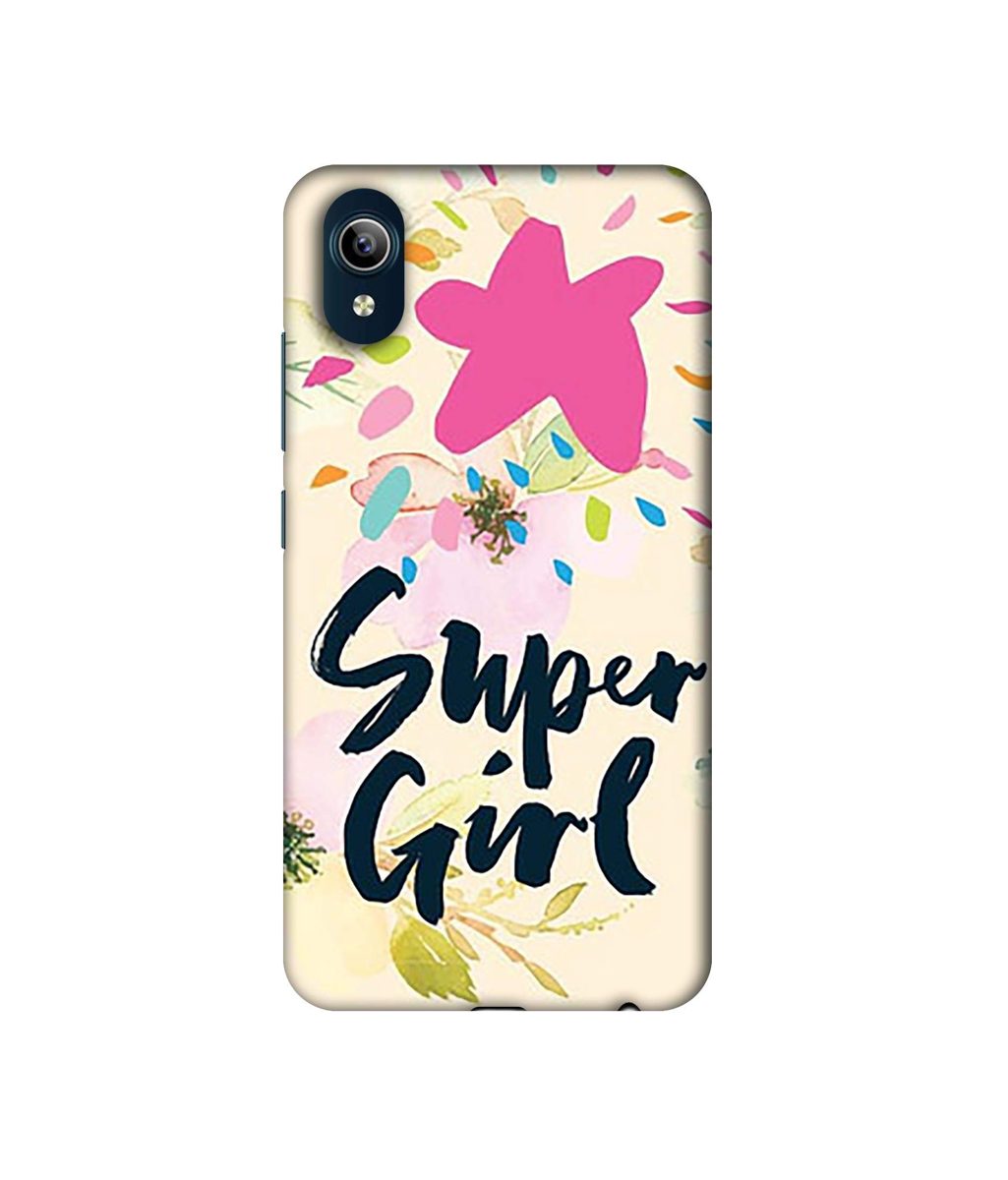Amazon Brand - Solimo Designer Super Girl 3D Printed Hard Back Case Mobile Cover for Vivo Y91i