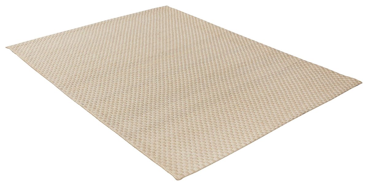 Amazon Brand – Rivet Textured Zen Hand-Woven Jute Area Rug, 5 x 7 Foot, Champagne