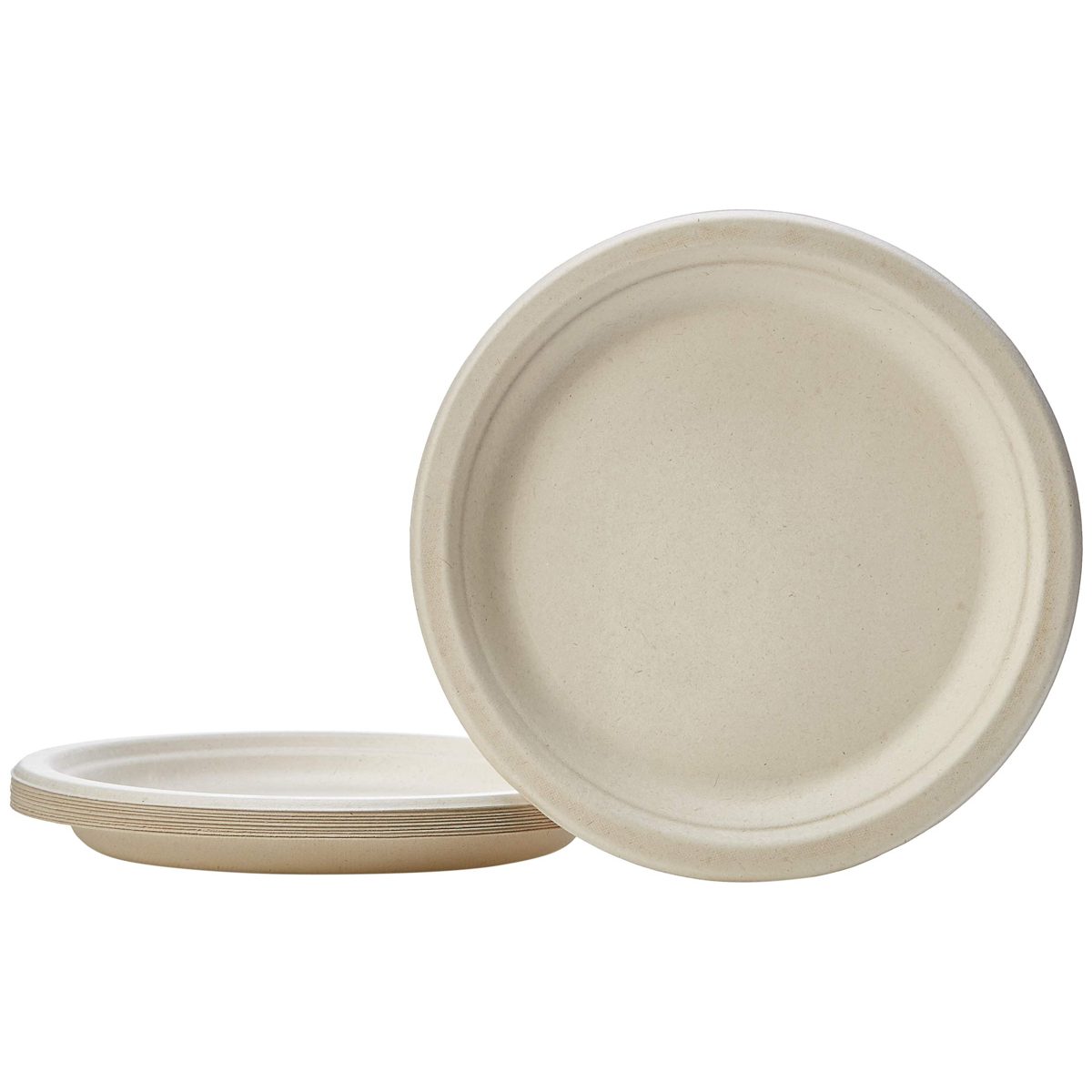 AmazonBasics Compostable Plate, Kraft, 9-Inches, Pack of 125