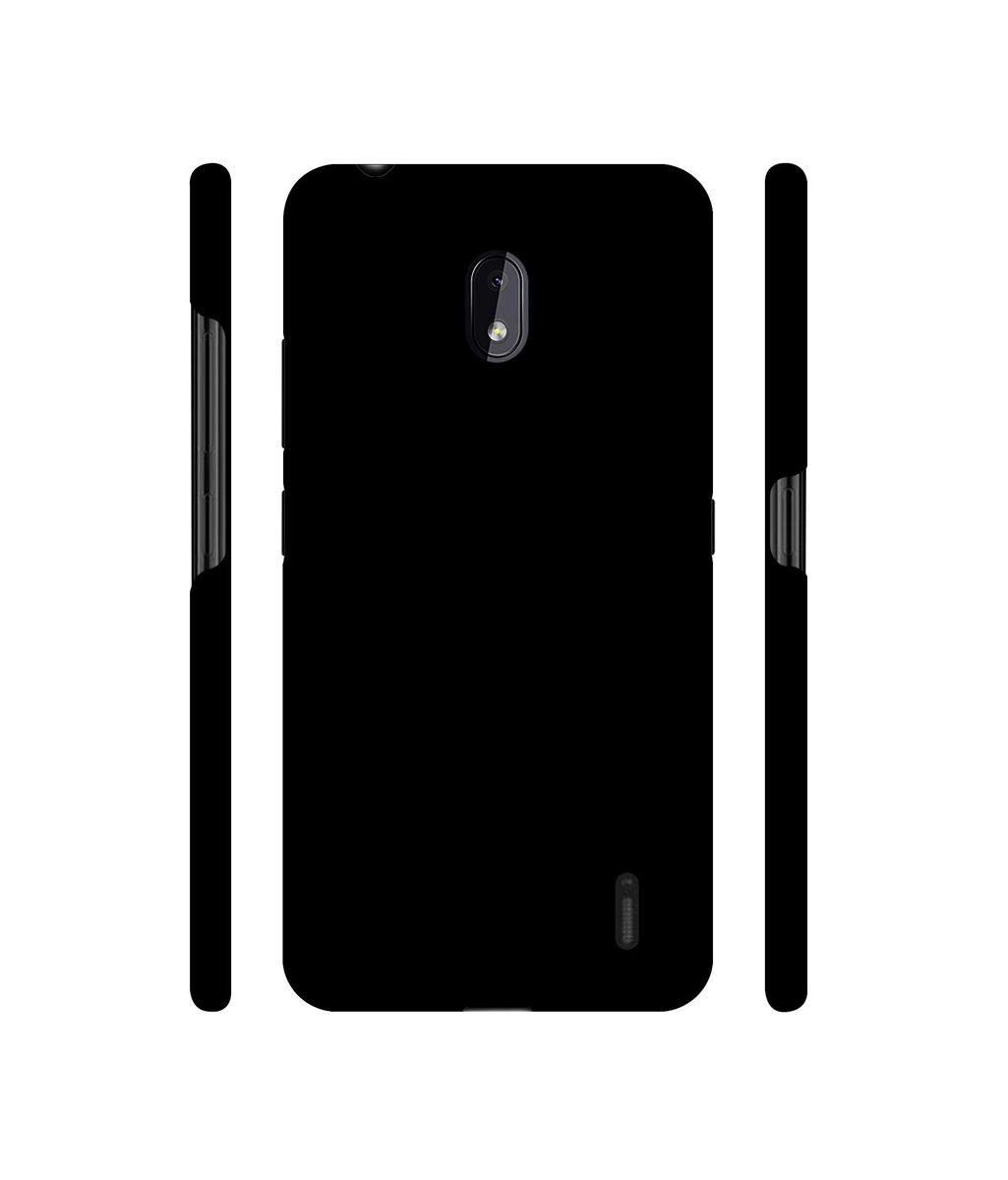 Amazon Brand - Solimo Designer Solid Black 3D Printed Hard Back Case Mobile Cover for Nokia 2.2