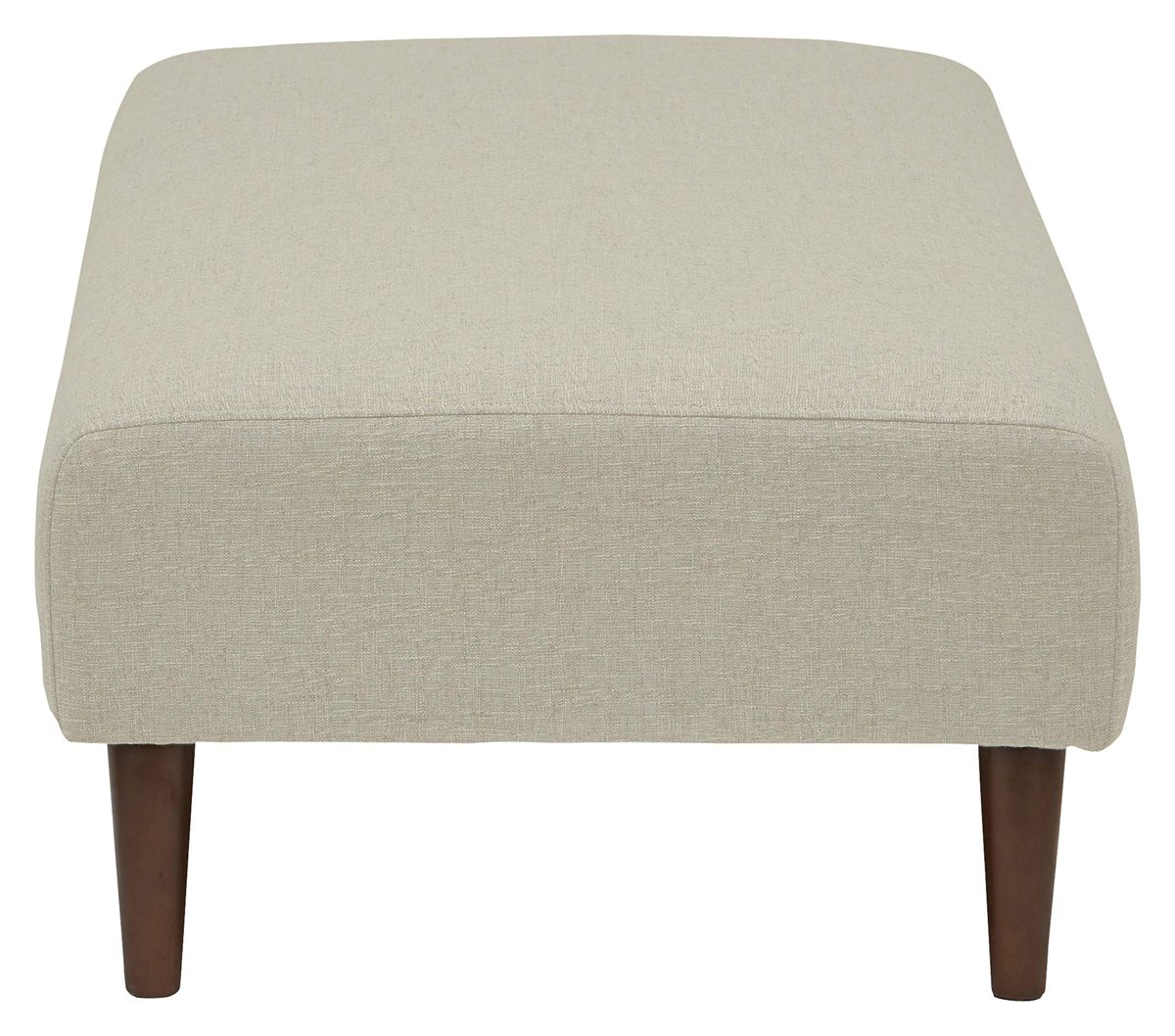 Amazon Brand – Rivet Ava Mid-Century Modern Upholstered Ottoman Bench, 63.4"W, Optical Grey