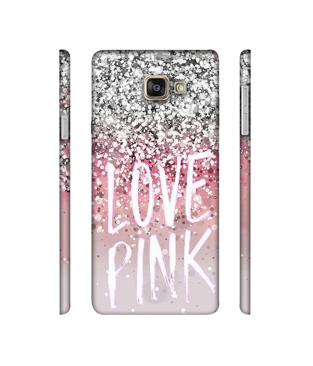 Amazon Brand - Solimo Designer Love Pink 3D Printed Hard Back Case Mobile Cover for Samsung Galaxy A7 (2016)