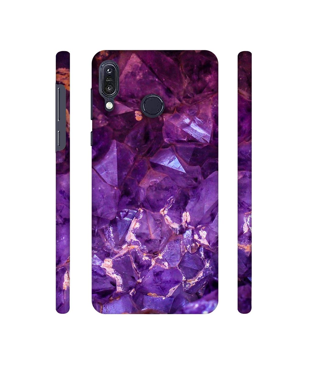 Amazon Brand - Solimo Designer Purpal Stone 3D Printed Hard Back Case Mobile Cover for Asus Zenfone Max M1 ZB555KL