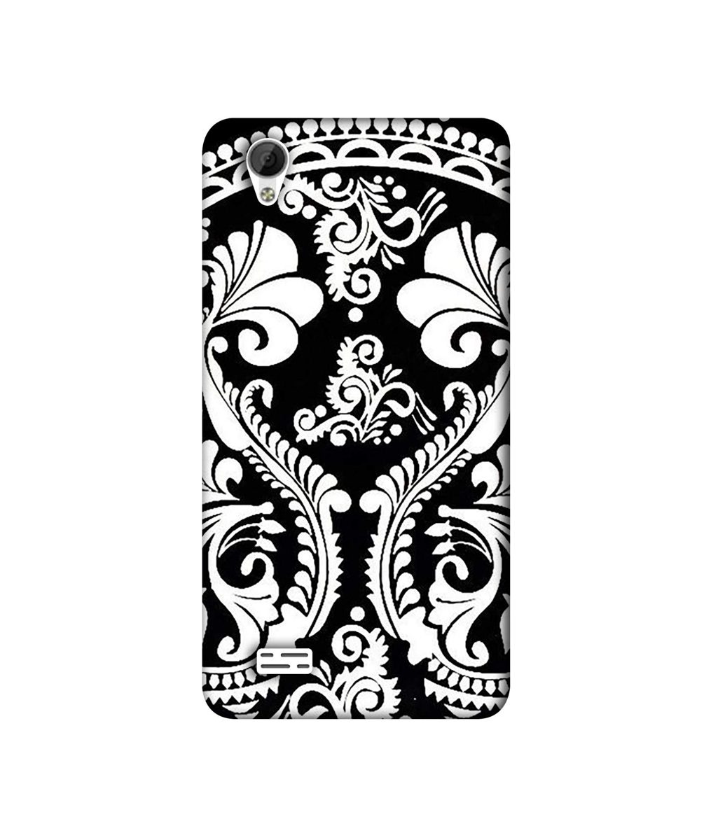 Amazon Brand - Solimo Designer Round White Rangoli 3D Printed Hard Back Case Mobile Cover for Vivo Y31