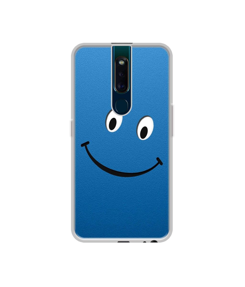 Amazon Brand - Solimo Designer Happy UV Printed Soft Back Case Mobile Cover for Oppo F11 Pro