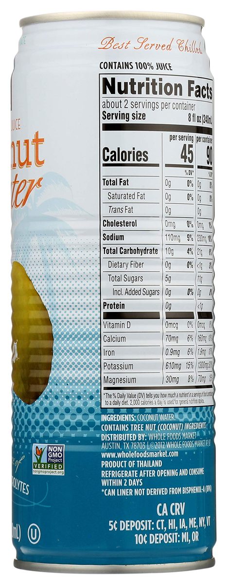 365 Everyday Value, Coconut Water, 17.6 Fl Oz
