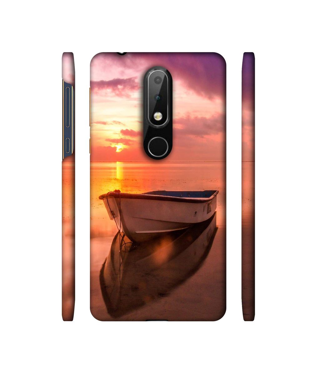 Amazon Brand - Solimo Designer Boat 3D Printed Hard Back Case Mobile Cover for Nokia 6.1 Plus