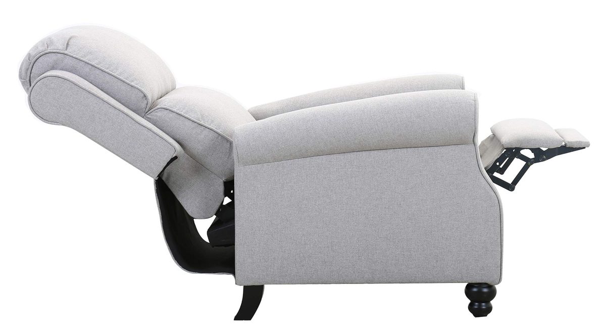 Amazon Brand – Ravenna Home Push-Back Recliner Living Room Chair, 33.9"W, Light Grey